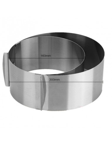 Anello a diametro variabile da 16 a 30 cm , in acciaio inox - Gefu