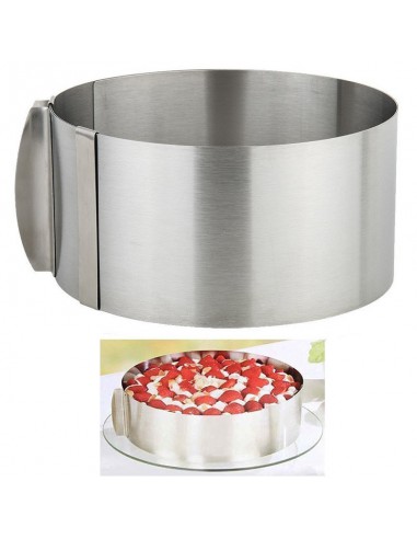 Anello a diametro variabile da 16 a 30 cm , in acciaio inox - Gefu