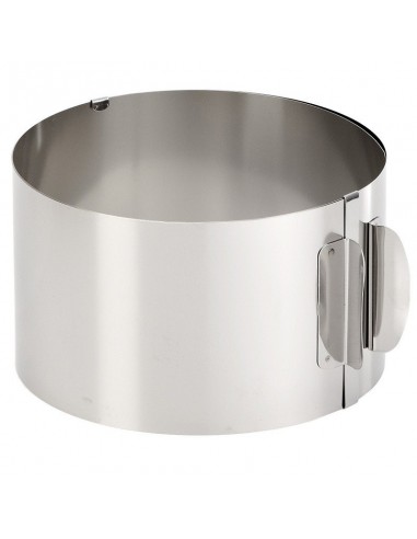 Anello a diametro variabile da 16 a 30 cm , in acciaio inox - Gefu