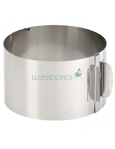 Anello a diametro variabile da 16 a 30 cm , in acciaio inox - Gefu