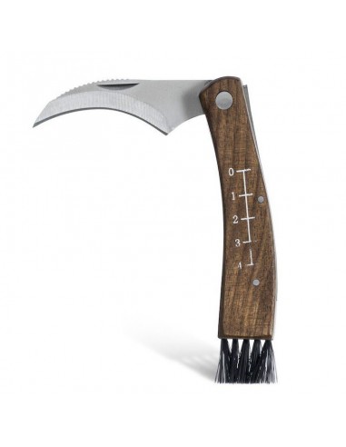 Coltellino da funghi-roncola-con custodia in confezione regalo