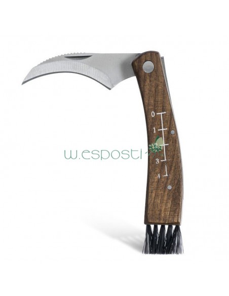 Coltellino da funghi-roncola-con custodia in confezione regalo