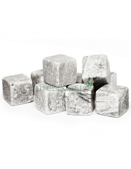Cubetti in pietra ollare naturale per raffreddare le bevande