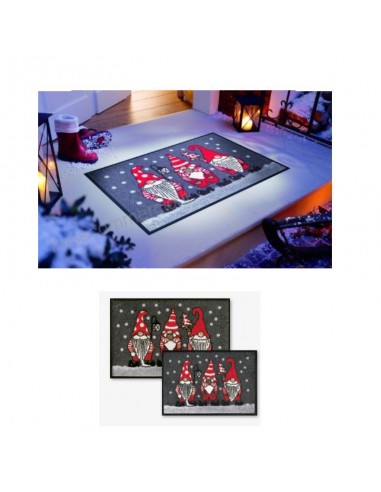 Tappetino 3 Babbi Natale Kleen Tex