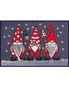 Tappetino 3 Babbi Natale Kleen Tex