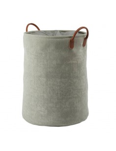 Portabiancheria con sacco rimovibile e lavabile , manici in ecopelle