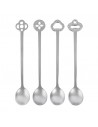Set 4 cucchiaini Party Oriental Antique in acciaio Sambonet