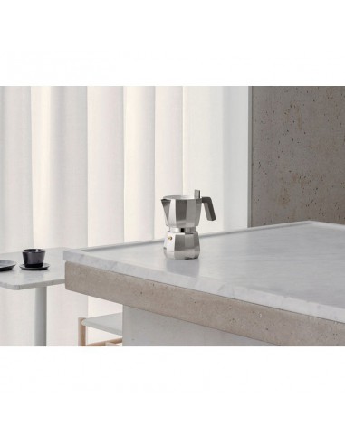 Caffettiere alluminio Alessi Moka design David Copperfield