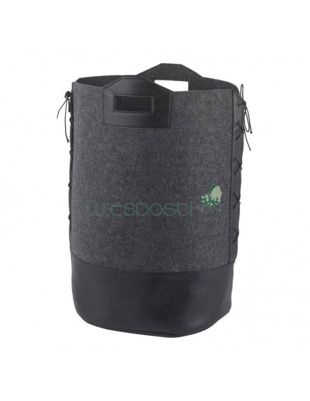 Portabiancheria fatto a mano in feltro e poliuretano