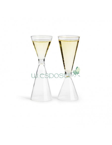 Set 6 bicchierini liquore a 2 capacità
