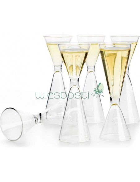 Set 6 bicchierini liquore a 2 capacità
