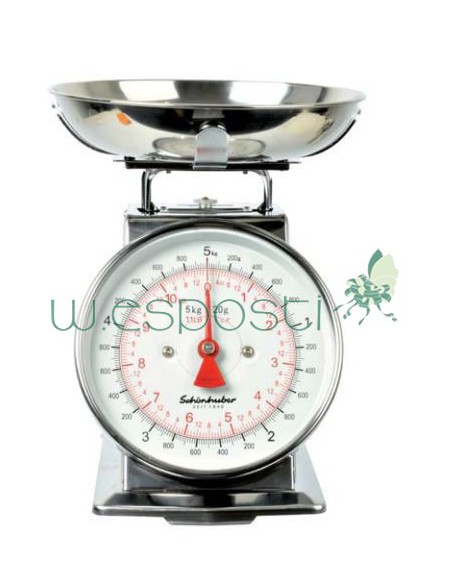 Bilancia da cucina meccanica Retrò acciaio inox 5 kg