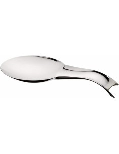 Poggiamestolo a forma di cucchiaio in acciaio inox 2