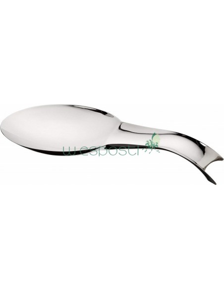 Poggiamestolo a forma di cucchiaio in acciaio inox