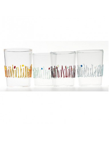 Set 4 bicchieri " Le quattro stagioni " di Zafferano