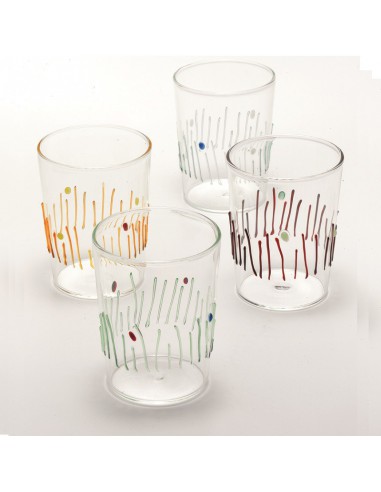 Set 4 bicchieri " Le quattro stagioni " di Zafferano