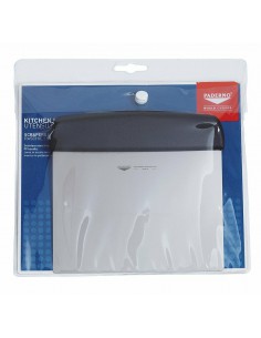 Raschia tagliapasta flessibile acciaio inox Paderno 16x12 cm 2