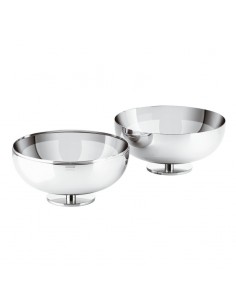 Coppa doppia con piede in acciaio Gio Ponti by Sambonet 2