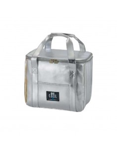 Borsa termica Be Cool 20 lt argento con tasca esterna frontale 2