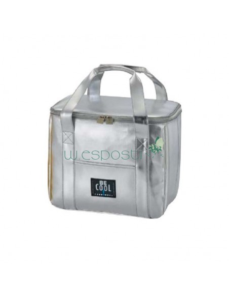 Borse termiche Be Cool argento con tasca esterna frontale