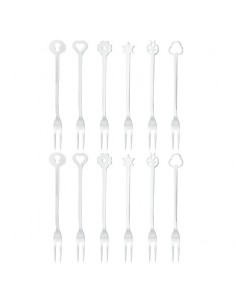 Set forchettine New Living portafortuna Sambonet in... 2