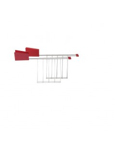 Alessi tostapane Plissè con pinze design Michele De Lucchi 2