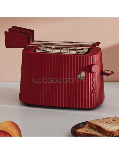 Alessi tostapane Plissè con pinze design Michele De Lucchi