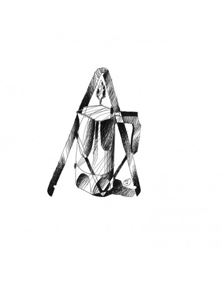 Caffettiera Ossidiana di Mario Trimarchi Alessi in alluminio