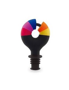 Tappo bottiglia + 6 segnabicchieri silicone Lollipop Pulltex 2