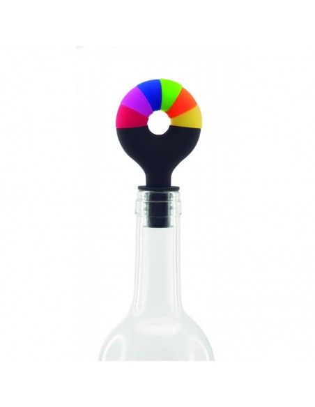 Tappo bottiglia + 6 segnabicchieri silicone Lollipop Pulltex