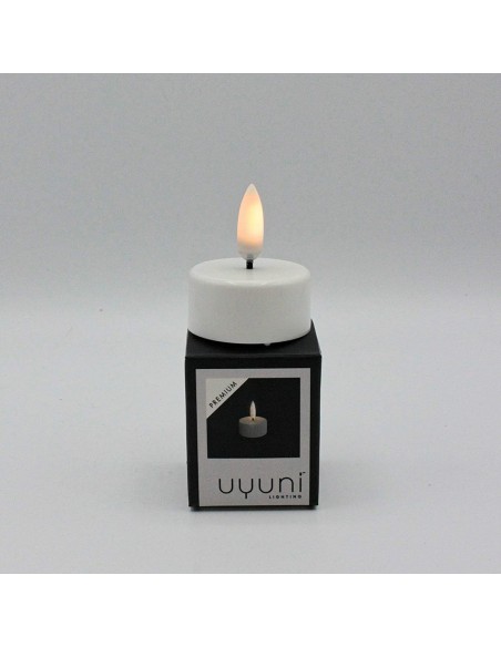 Candele e T-Light fiamma a led Uyuni, super sicure non fanno fumo e non colano