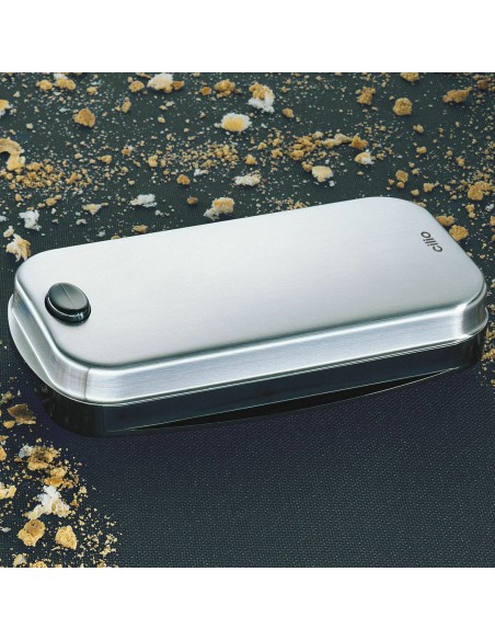 Spazzola raccoglibriciole a tre rulli - acciaio inox