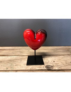 "CuoreMatto" cuore in ceramica artistica con supporto by... 2