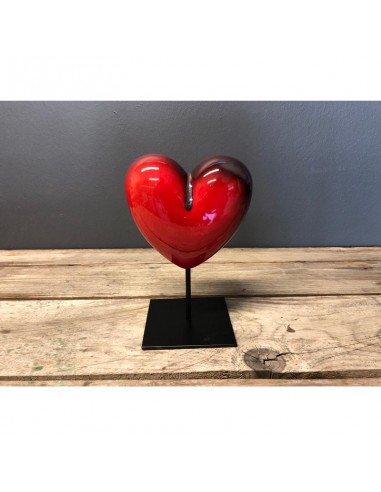 "CuoreMatto" cuore in ceramica artistica con...