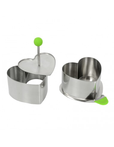 Coppapasta formina cuore con espulsore pz.4 Lee...