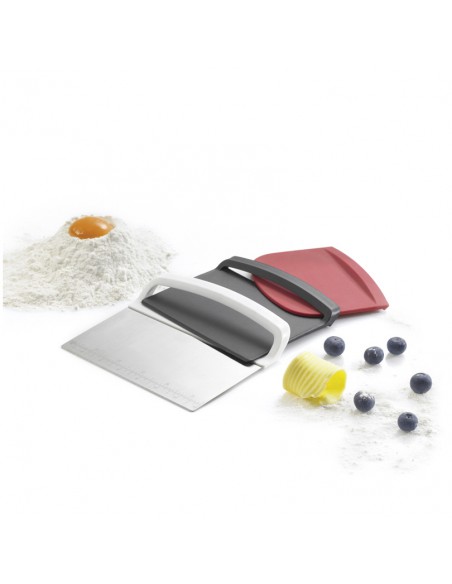 Set leccapiatti e tagliapasta pz.3 acciaio e resina Kuchenprofi