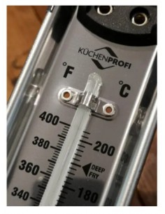 Termometro in acciaio per zucchero da 40° a 00 ° C 2
