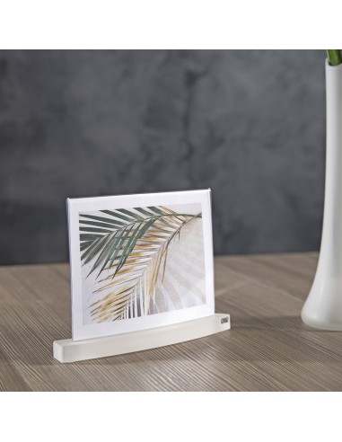 Portafoto Easy bianco in cristallo acrilico...