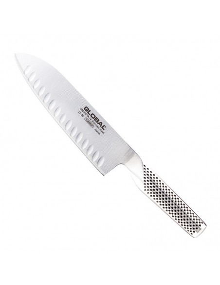 Global G-80 coltello Santoku con lama alveolata cm.18/30,5