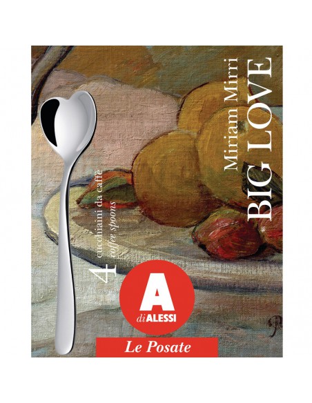Cucchiaini caffè moca pz.4 Love Alessi design Miriam Mirri
