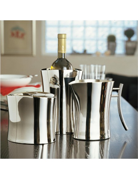 Portabottiglia termico glacette Bamboo in acciaio inox di Sambonet