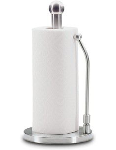 Portarotolo, porta scottex in acciaio inox con fermo...