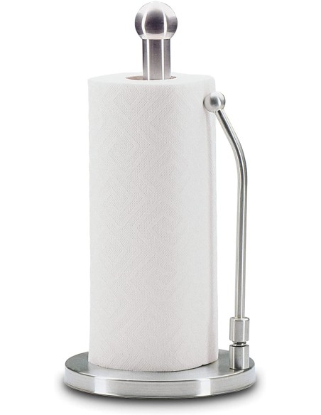 Portarotolo, porta scottex in acciaio inox con fermo Kuchenprofi