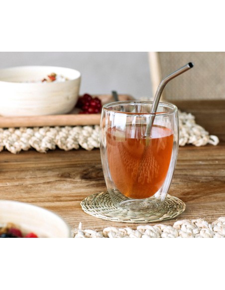 Bicchieri doppio vetro termici ø 9 H 11 cm set 2 pezzi