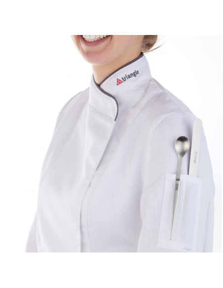 Cucchiaio da assaggio con pinza in acciaio inox - Triangle