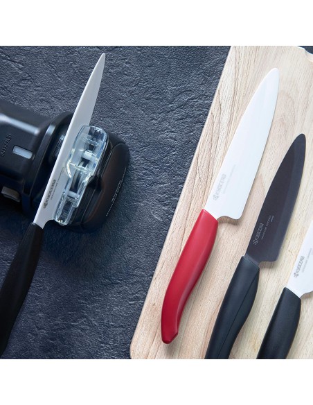 Affilacoltelli elettrico con lama di diamante per lame in acciaio e ceramica Kyocera