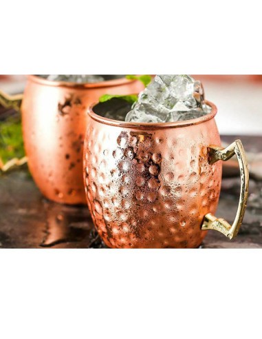 Tazza Moscove Mule in acciaio Pvd rame Paderno