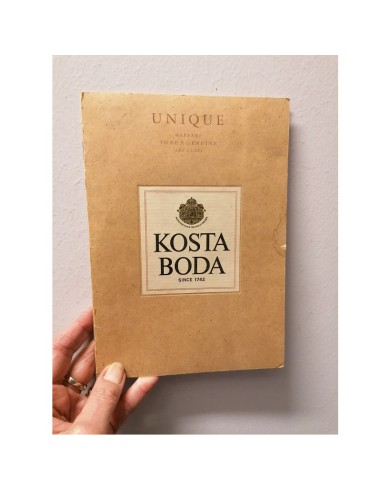 Kosta Boda scultura "Head Indiana" in vetro...