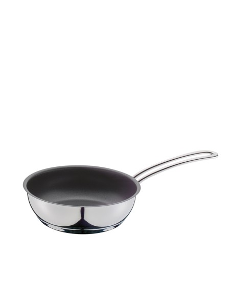 Padella mini in acciaio inox, fondo multistrato gas e induzione interno antiaderente di alta qualità ø 16 cm Kuchenprofi