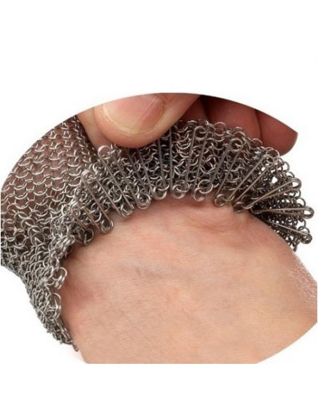 Guanto a manopola O' Safe Novac in acciaio inox per aprire le ostriche in sicurezza